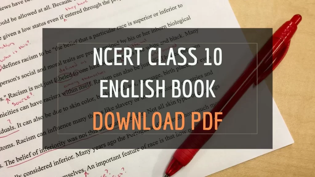 NCERT Class 10 English Book